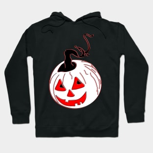 Happy Hallowin Party Halloween day red pumpkin pixel art Hoodie